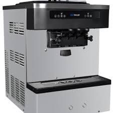 Preventive maintenance on a frozen yogurt machine including coil cleaning and shaft lubrication