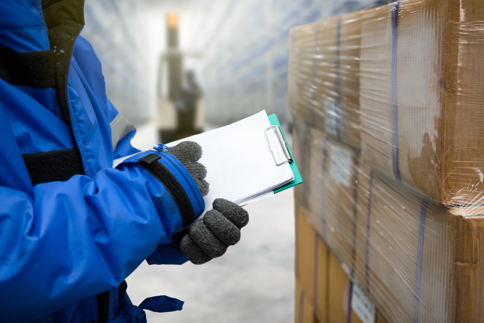 walk in freezer or warehouse